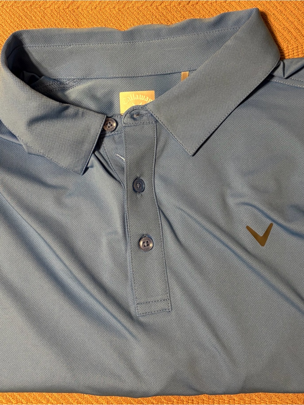 Callaway Men's Sky Blue Golf Polo with Subtle Logo